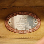 Fendi Shoulder Bag Selleria Leather Pink Beige Silver — view 5