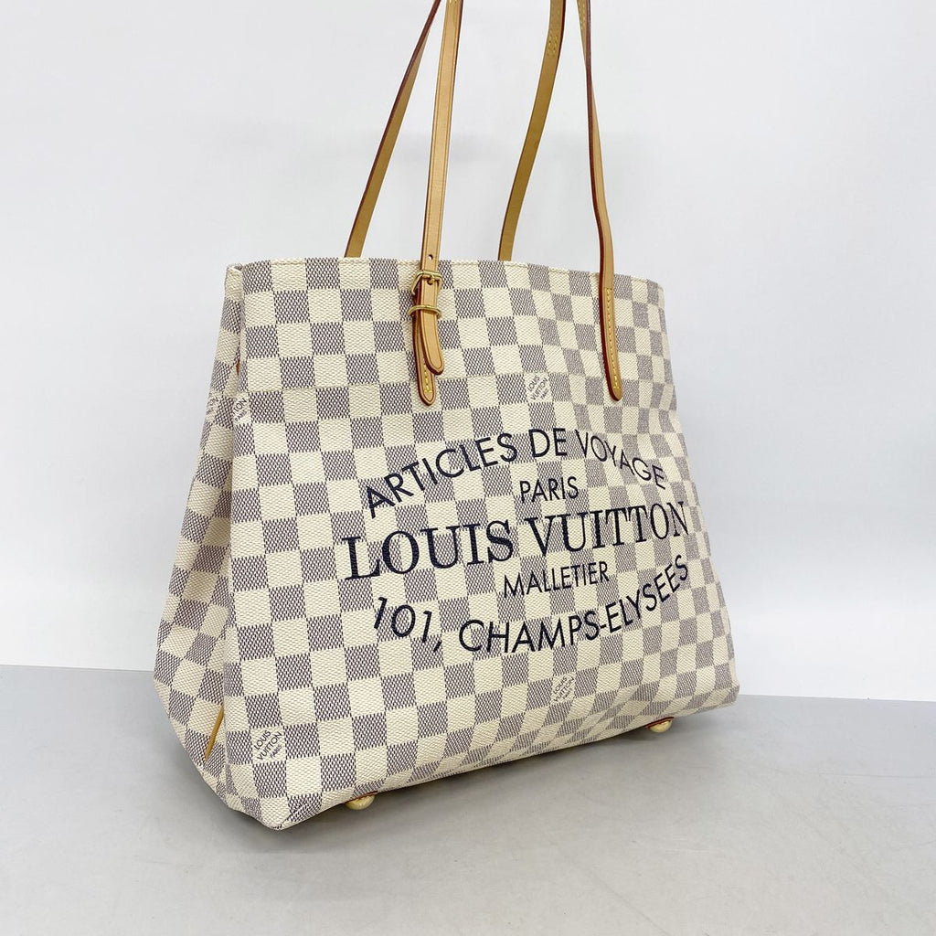 Louis Vuitton Tote Bag Damier Azur Cabas MM White — view 2