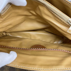 Celine Shoulder Bag Macadam Brown Gold — view 4