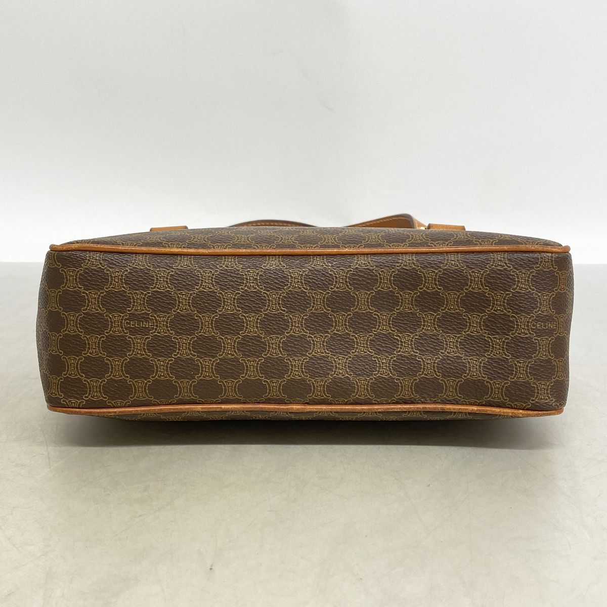 Celine Shoulder Bag Macadam Brown Gold — view 3