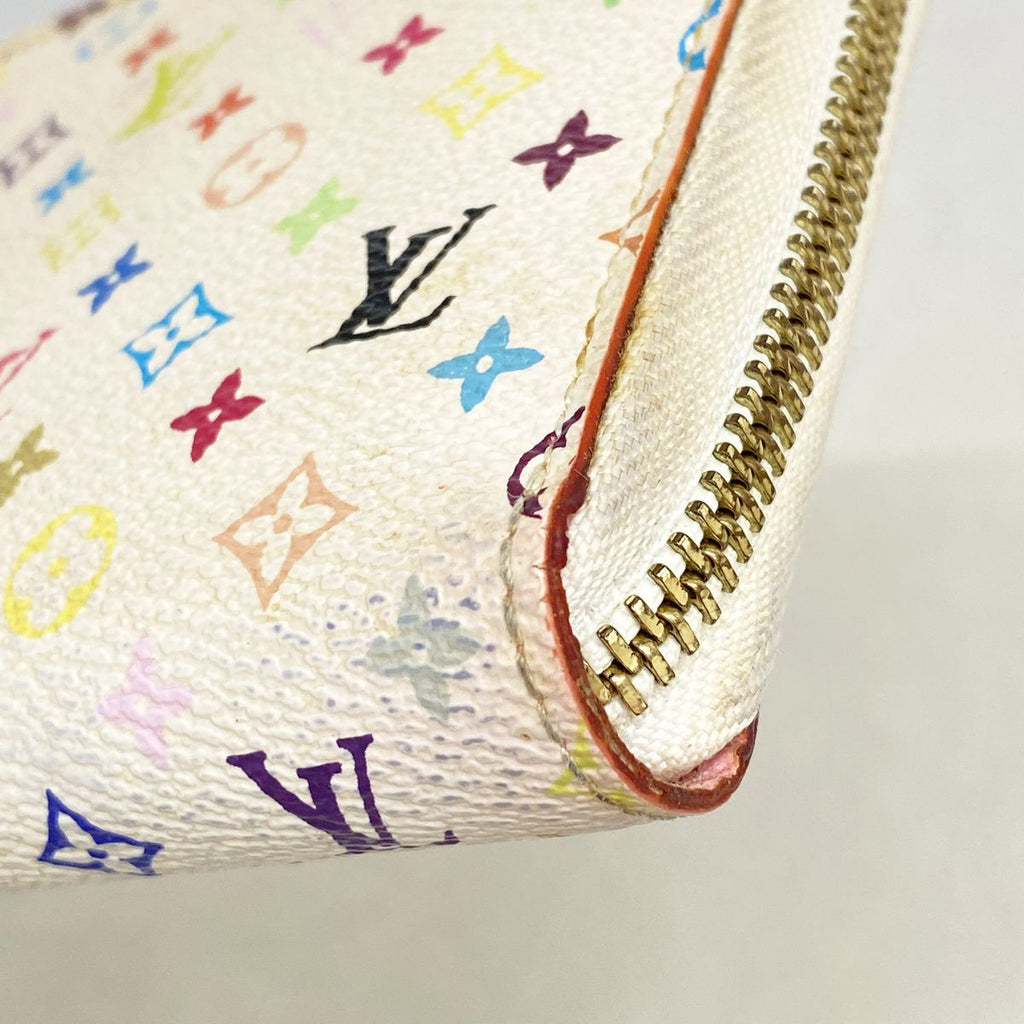 Louis Vuitton Wallet Monogram Multicolor Zippy Blanc Rich — view 5