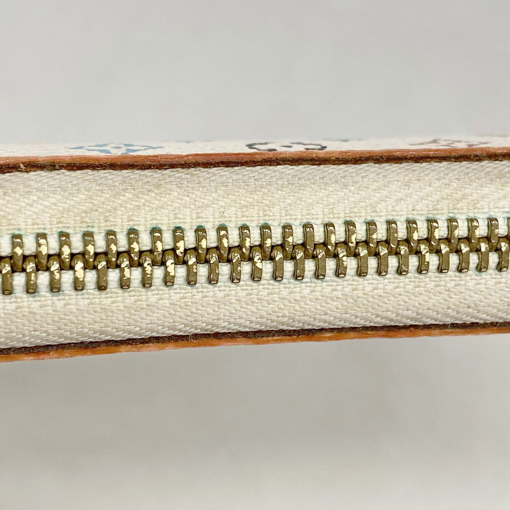 Louis Vuitton Wallet Monogram Multicolor Zippy Blanc Rich — view 7