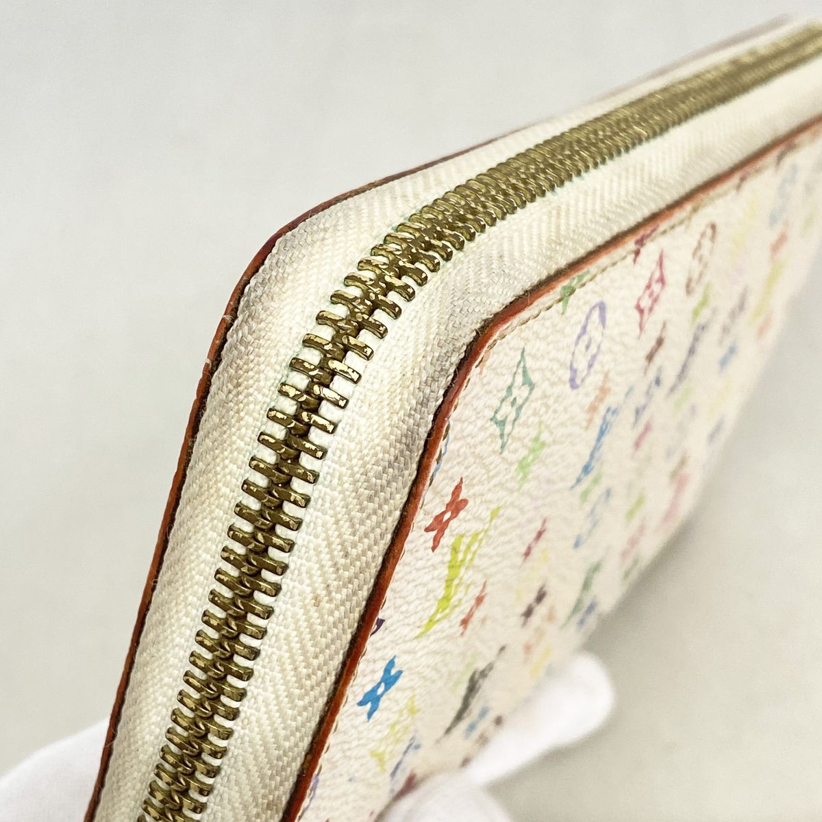 Louis Vuitton Wallet Monogram Multicolor Zippy Blanc Rich — view 6