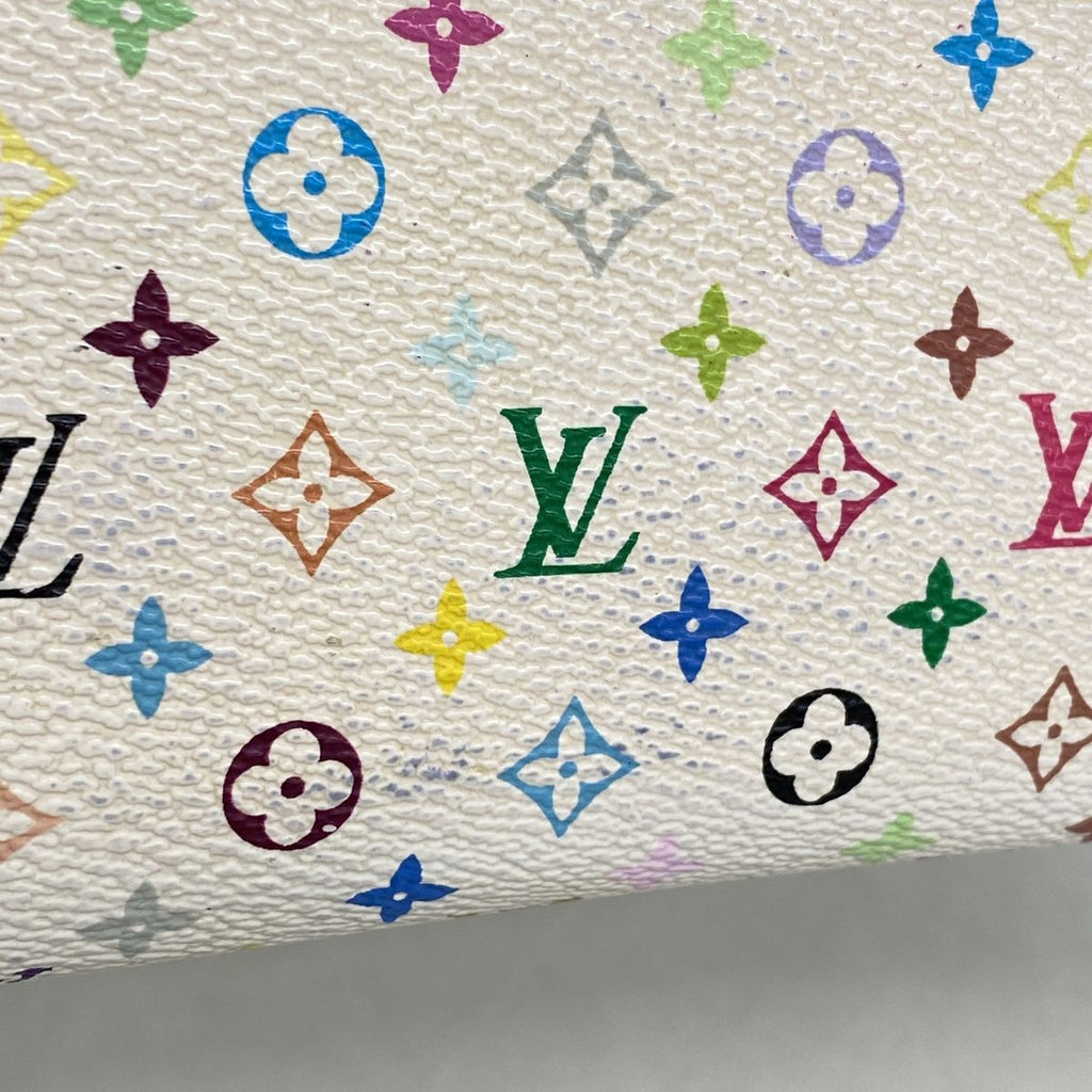 Louis Vuitton Wallet Monogram Multicolor Zippy Blanc Rich — view 8