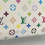 Louis Vuitton Wallet Monogram Multicolor Zippy Blanc Rich — view 8