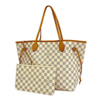 Louis Vuitton Tote Bag Damier Azur Neverfull MM Brown