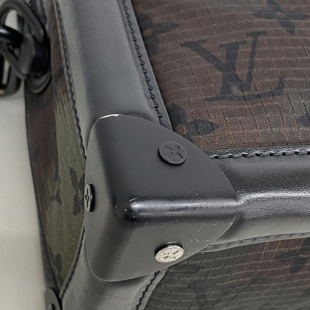 Louis Vuitton Shoulder Bag Monogram Camouflage Soft Trunk Black Khaki — view 8