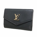 Louis Vuitton Trifold Wallet Portefeuille Lock Mini Noir