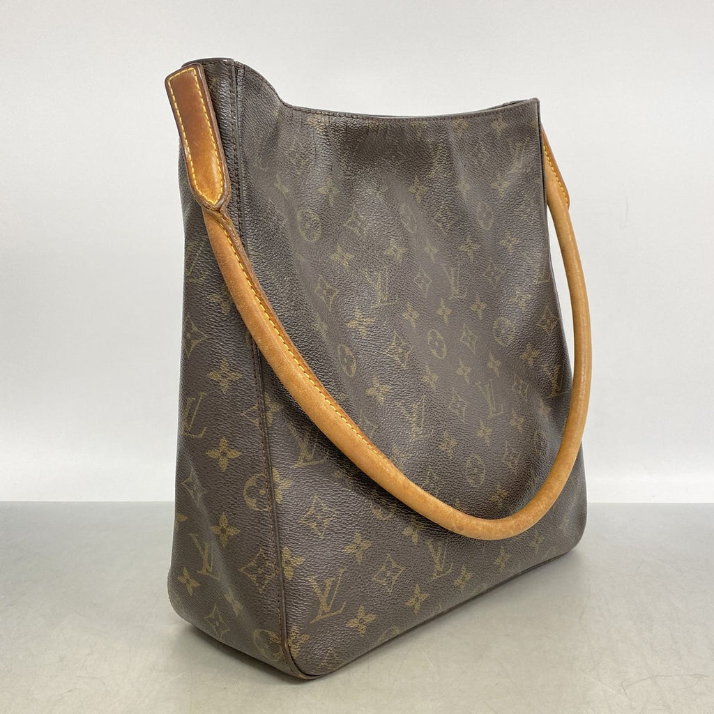 Louis Vuitton Shoulder Bag Monogram Looping GM Brown — view 2