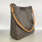 Louis Vuitton Shoulder Bag Monogram Looping GM Brown — view 2