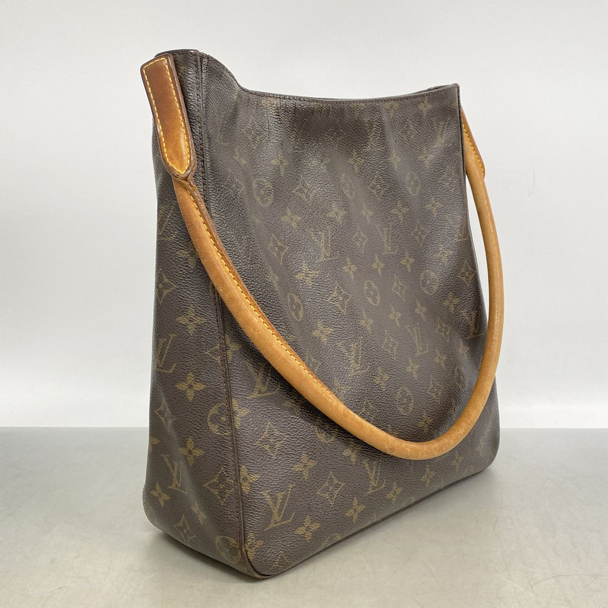 Louis Vuitton Shoulder Bag Monogram Looping GM Brown — view 2