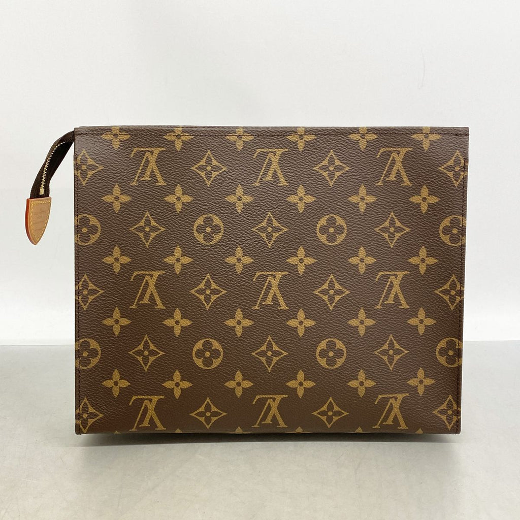 Louis Vuitton Clutch Monogram Pochette Twillet 26 Brown — view 7