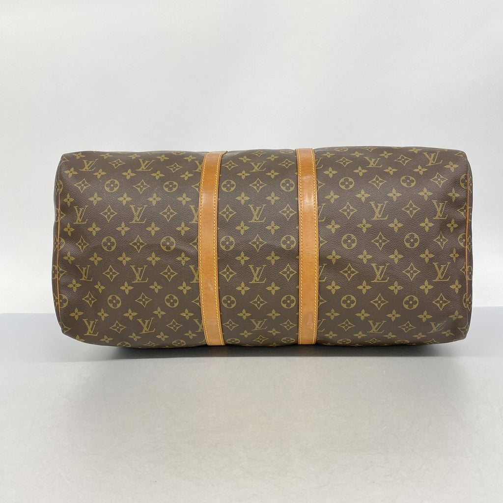 Louis Vuitton Boston Bag Monogram Keepall 55 Brown — view 3
