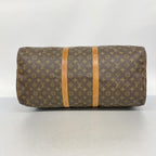 Louis Vuitton Boston Bag Monogram Keepall 55 Brown — view 3
