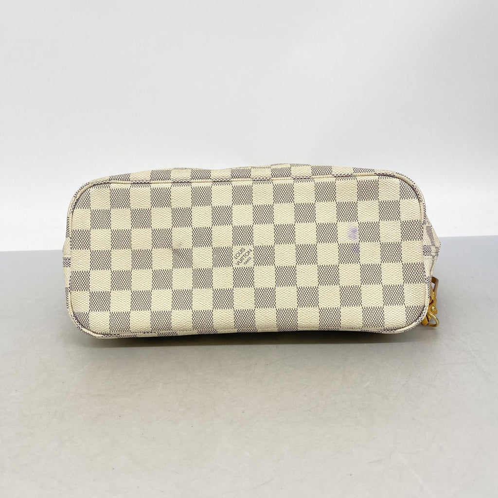 Louis Vuitton Tote Bag Damier Azur Neverfull PM White — view 3