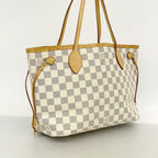 Louis Vuitton Tote Bag Damier Azur Neverfull PM White — view 2