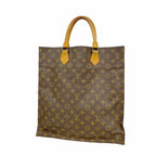 Louis Vuitton Tote Bag Monogram Sac Plat Brown