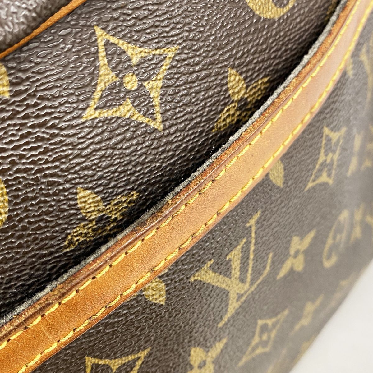Louis Vuitton Shoulder Bag Monogram Jeune Fille GM Brown — view 7