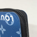 Louis Vuitton Wallet Monogram Zippy Vertical Blue — view 6