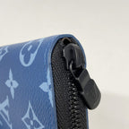 Louis Vuitton Wallet Monogram Zippy Vertical Blue — view 5