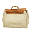Hermes Handbag Herbag MM Toile H Natural Silver