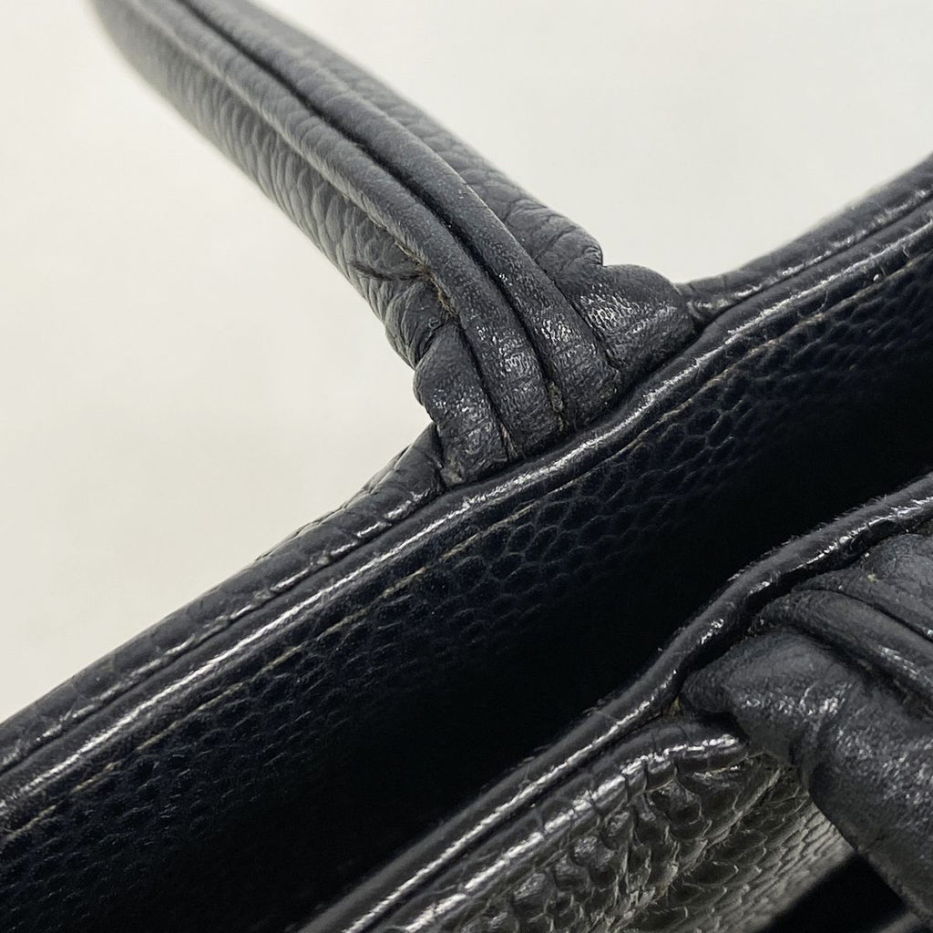 Chanel Tote Bag Reissue Caviar Leather Black Silver — view 8