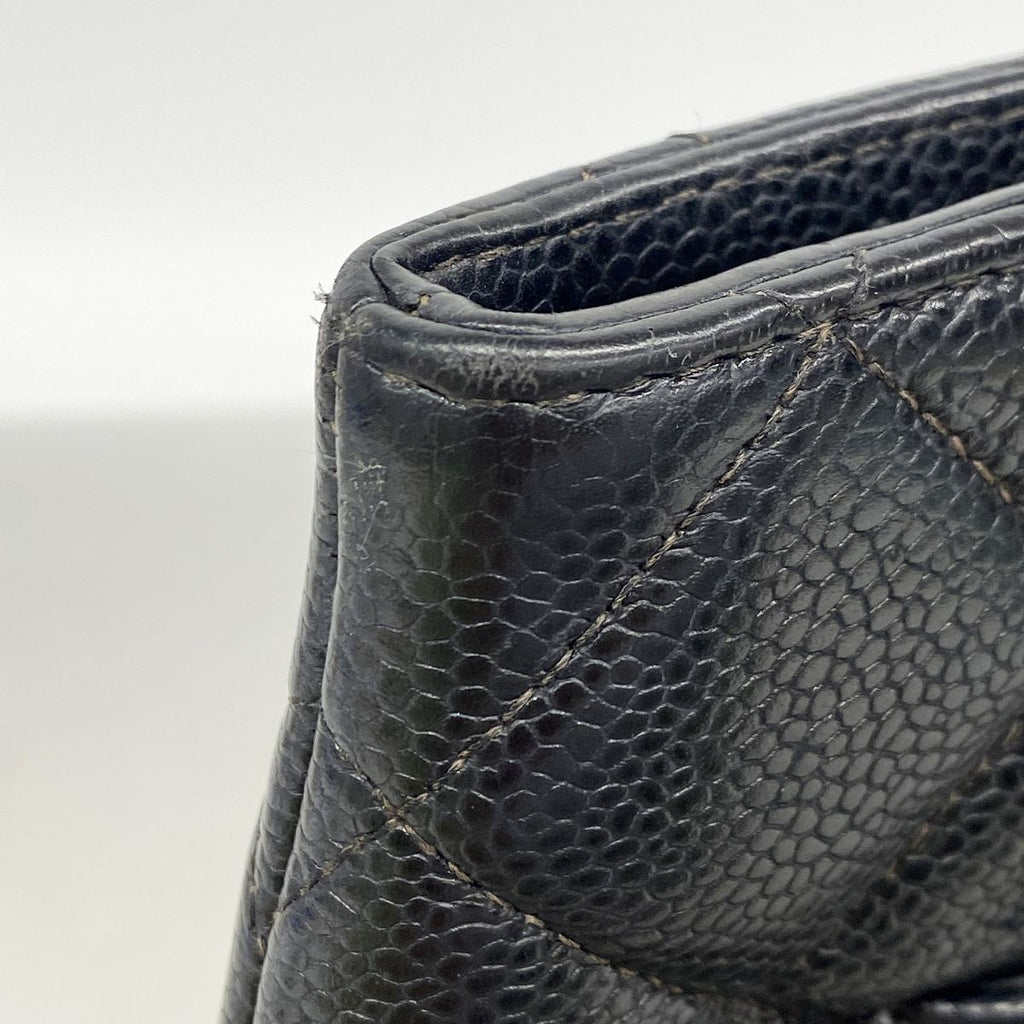 Chanel Tote Bag Reissue Caviar Leather Black Silver — view 7