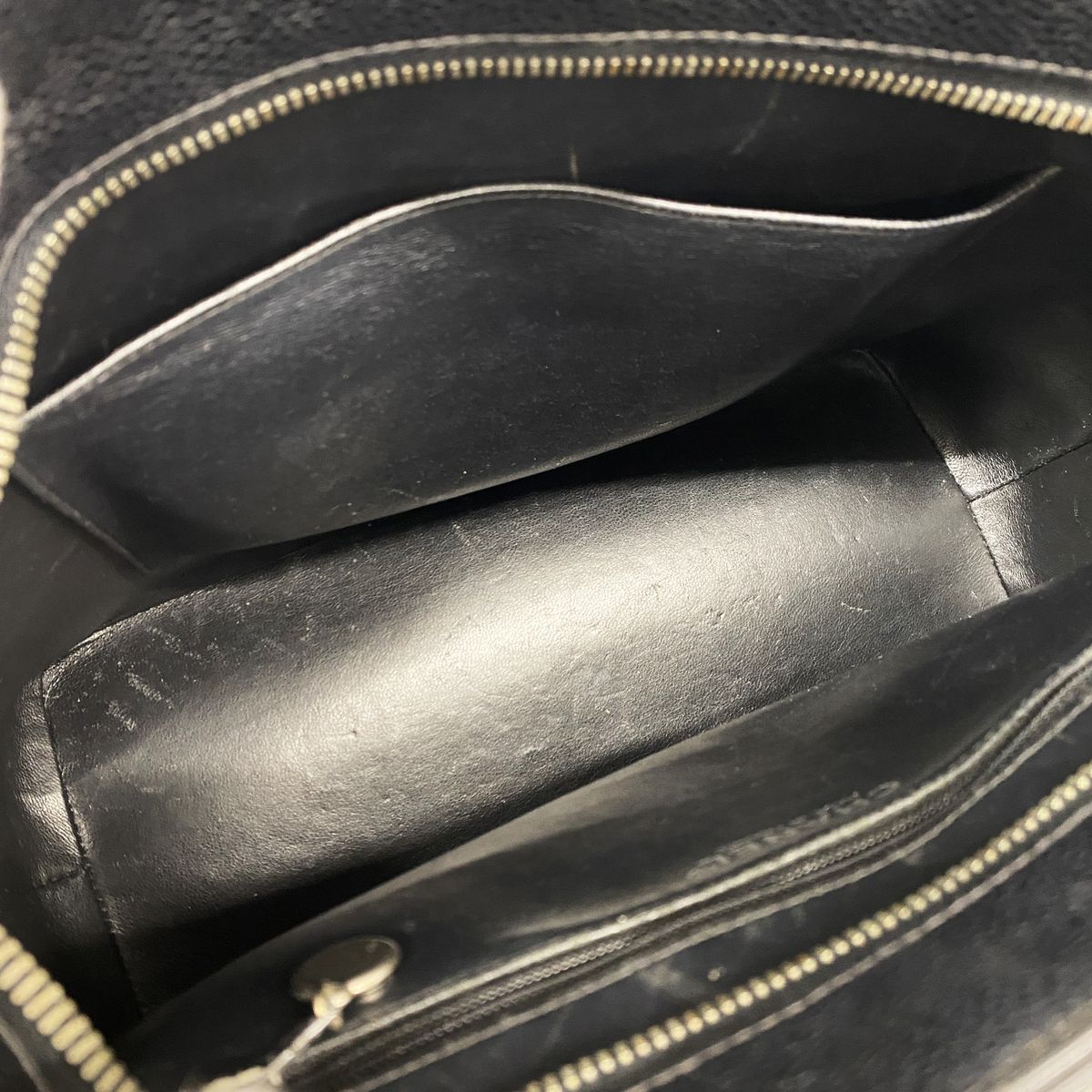 Chanel Tote Bag Reissue Caviar Leather Black Silver — view 4
