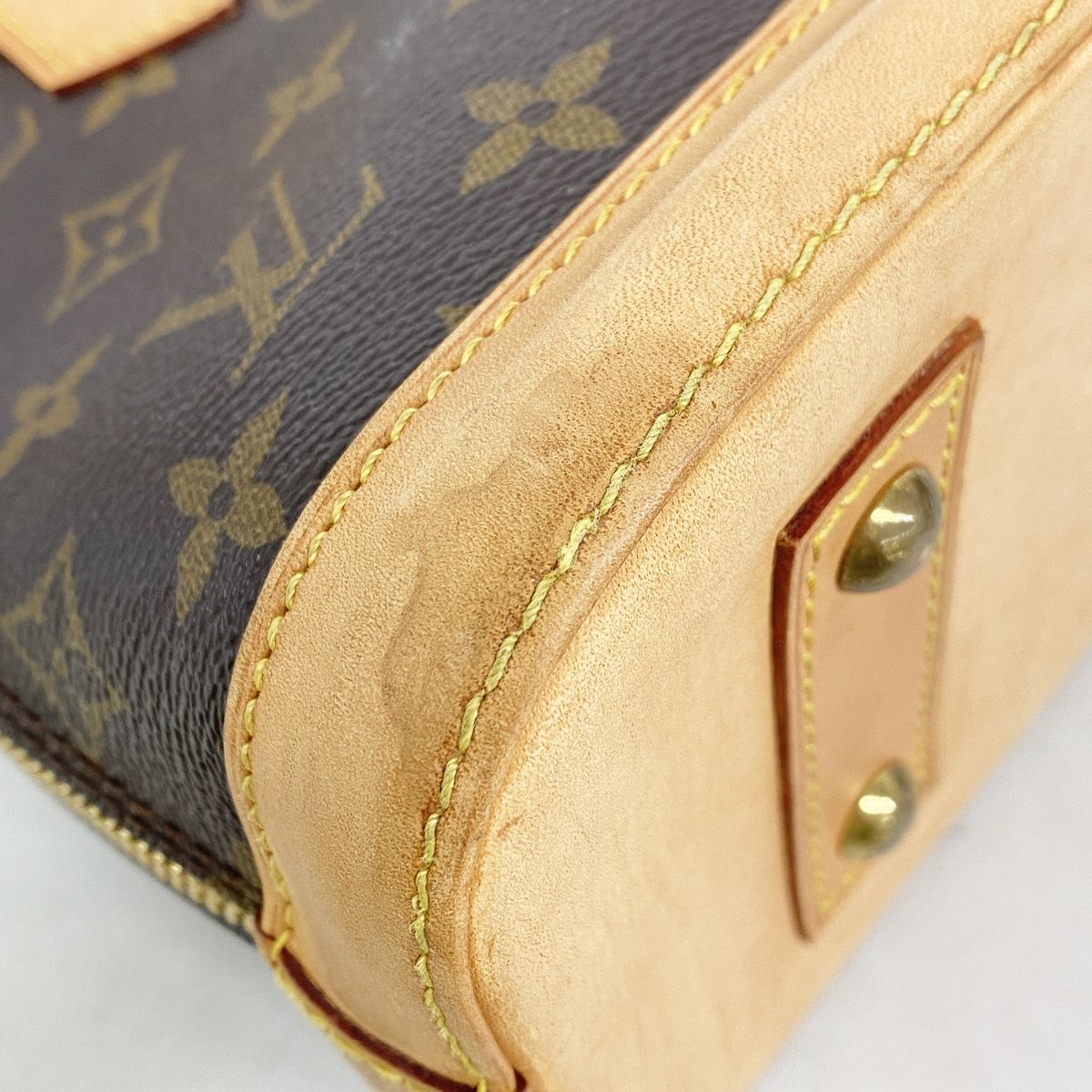 Louis Vuitton Handbag Monogram Alma BB Brown 2-Way Bag — view 6
