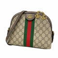 Gucci Shoulder Bag Ophidia Beige Brown Gold