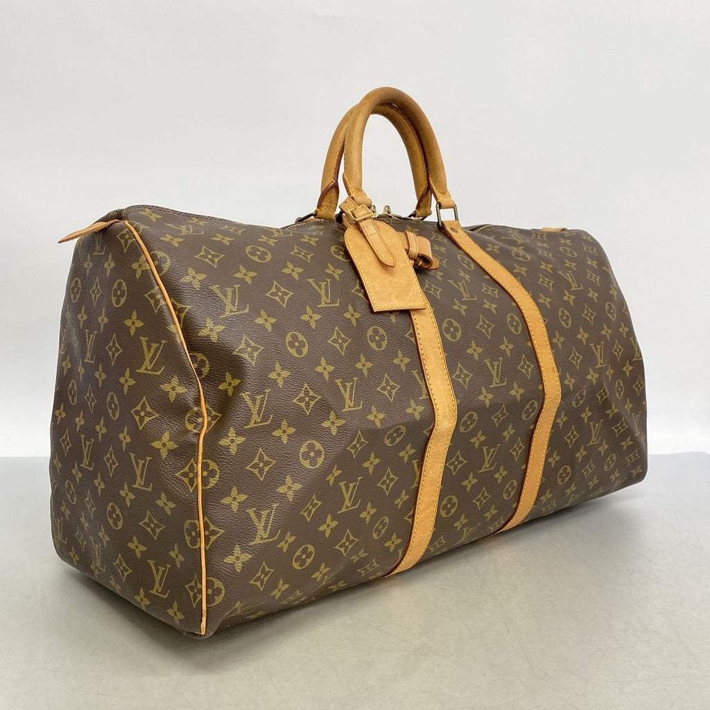 Louis Vuitton Boston Bag Monogram Keepall 55 Brown — view 2