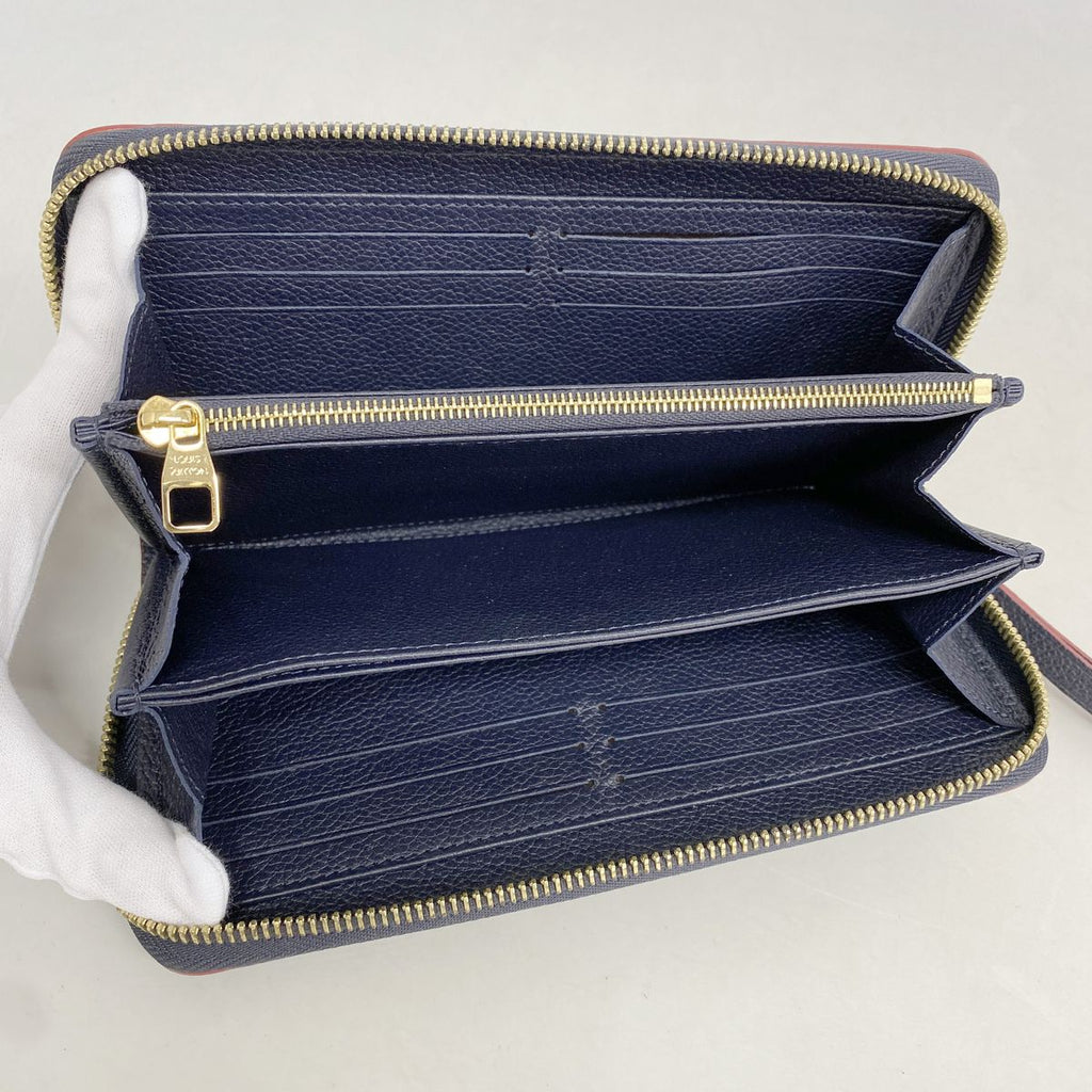 Louis Vuitton Wallet Monogram Empreinte Zippy Marine Rouge — view 3