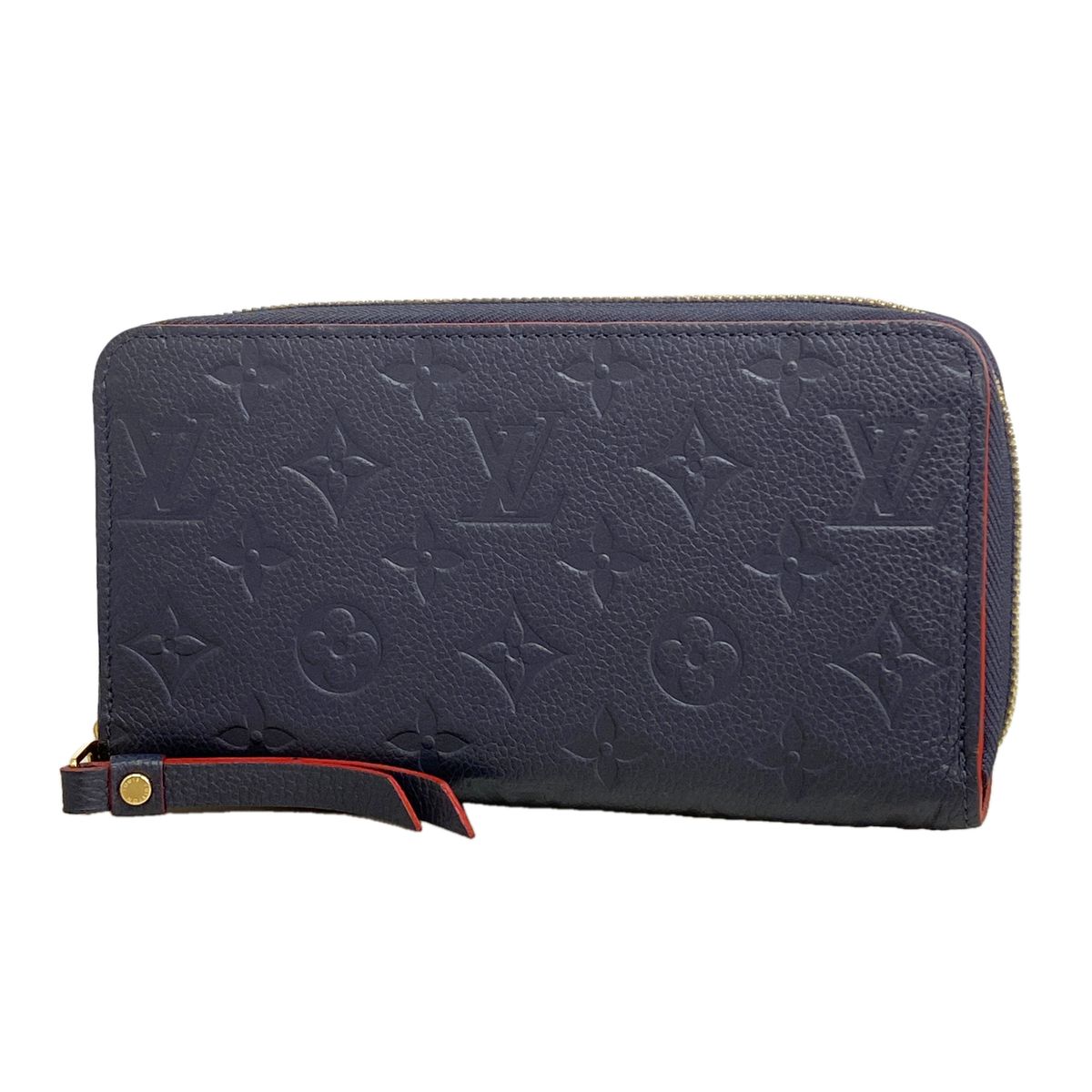 Louis Vuitton Wallet Monogram Empreinte Zippy Marine Rouge