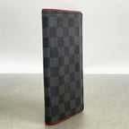 Louis Vuitton Wallet Damier Graphite Portefeuille Brazza Bordeaux — view 2