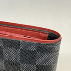 Louis Vuitton Wallet Damier Graphite Portefeuille Brazza Bordeaux — view 6