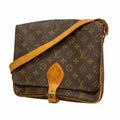 Louis Vuitton Shoulder Bag Monogram Cartouchiere GM Brown