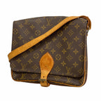 Louis Vuitton Shoulder Bag Monogram Cartouchiere GM Brown