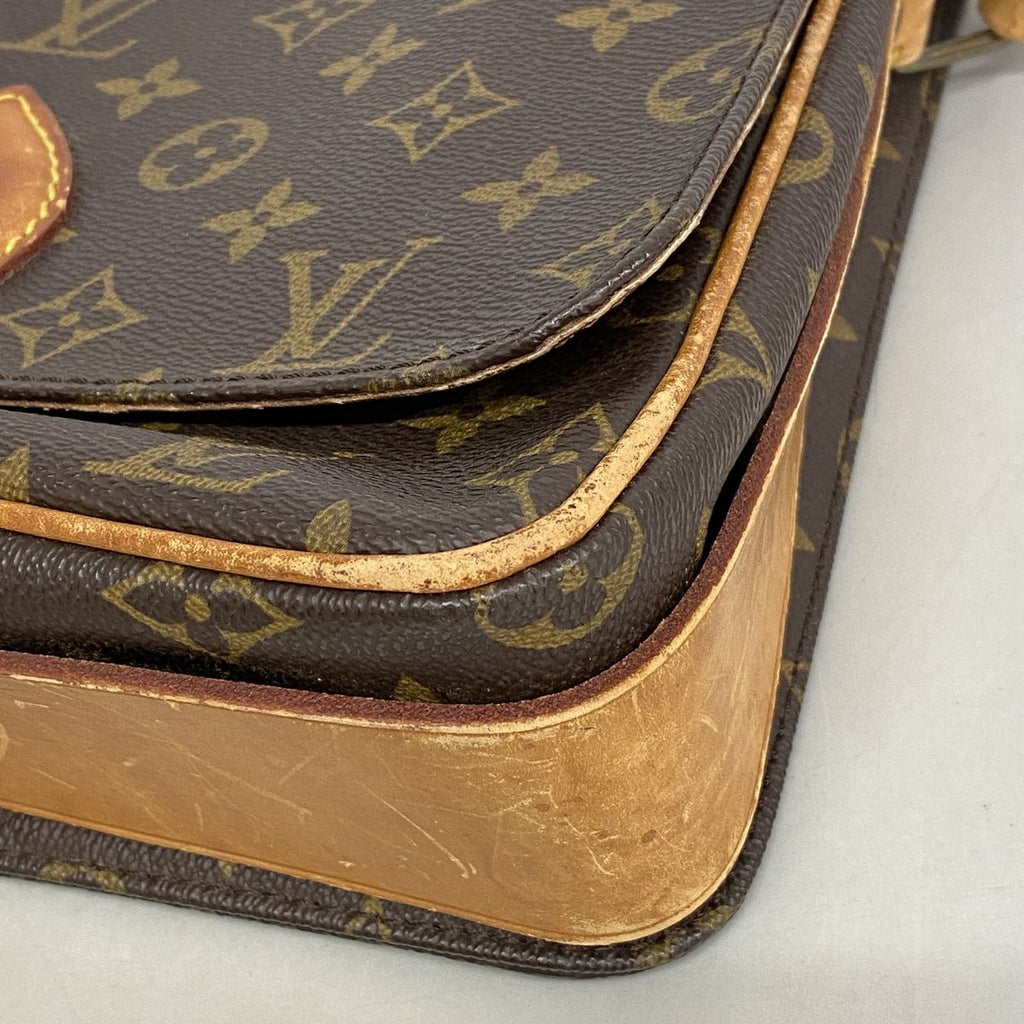 Louis Vuitton Shoulder Bag Monogram Cartouchiere GM Brown — view 6