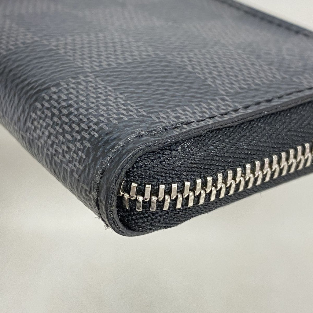 Louis Vuitton Coin Purse Damier Graphite Zippy Black Gray — view 5