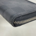 Louis Vuitton Coin Purse Damier Graphite Zippy Black Gray — view 5