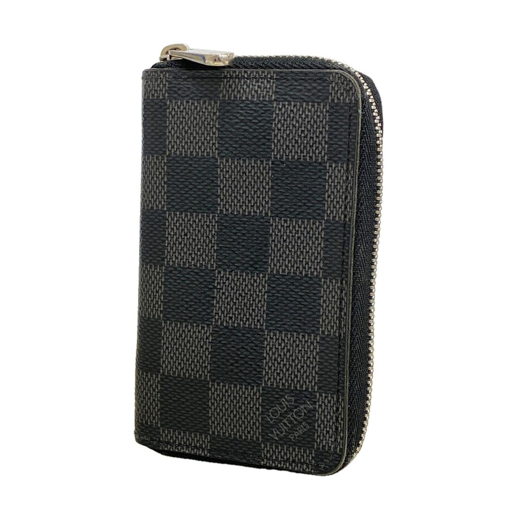 Louis Vuitton Coin Purse Damier Graphite Zippy Black Gray