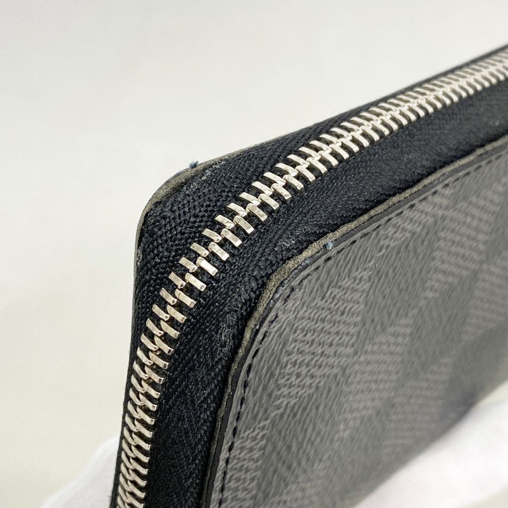 Louis Vuitton Coin Purse Damier Graphite Zippy Black Gray — view 6