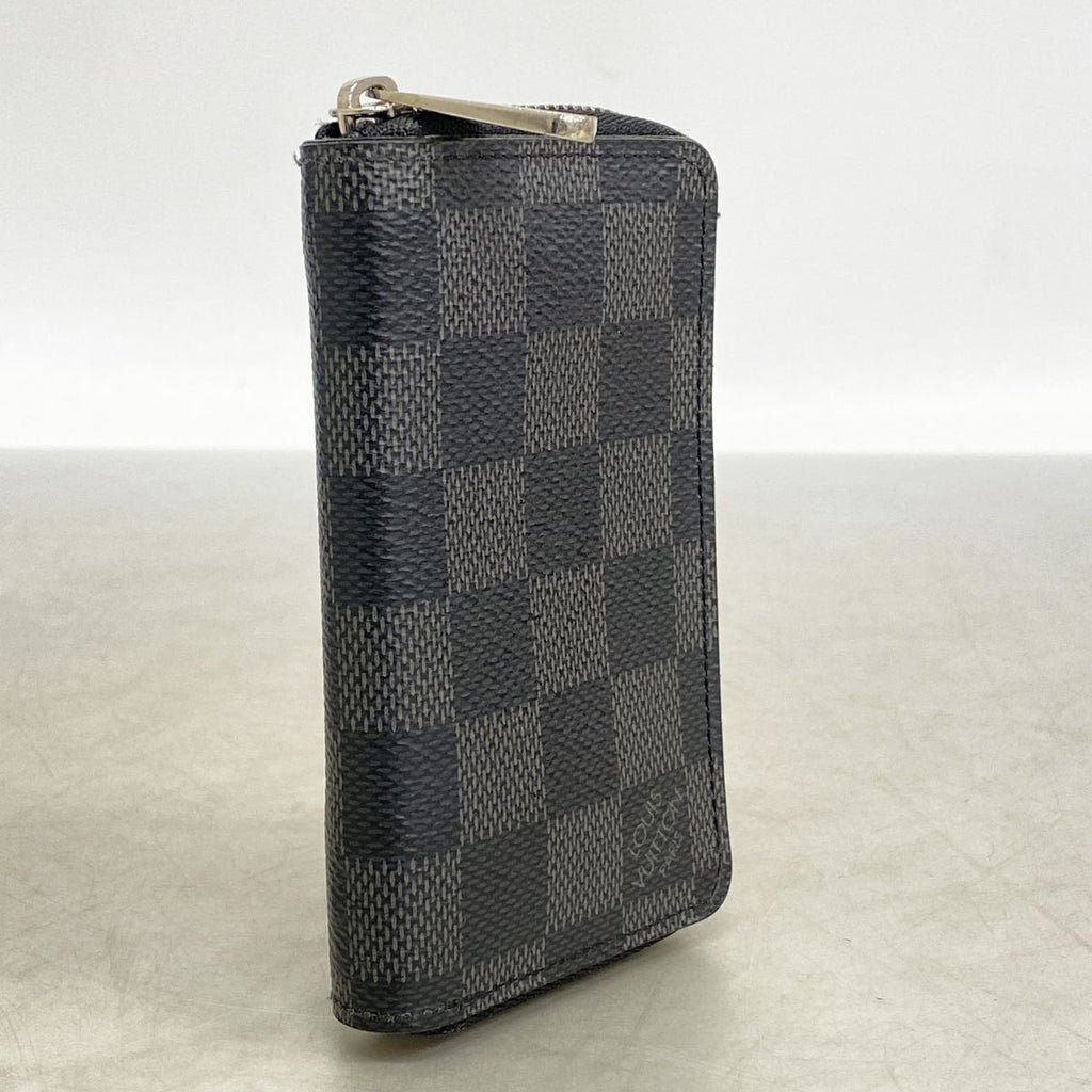 Louis Vuitton Coin Purse Damier Graphite Zippy Black Gray — view 2