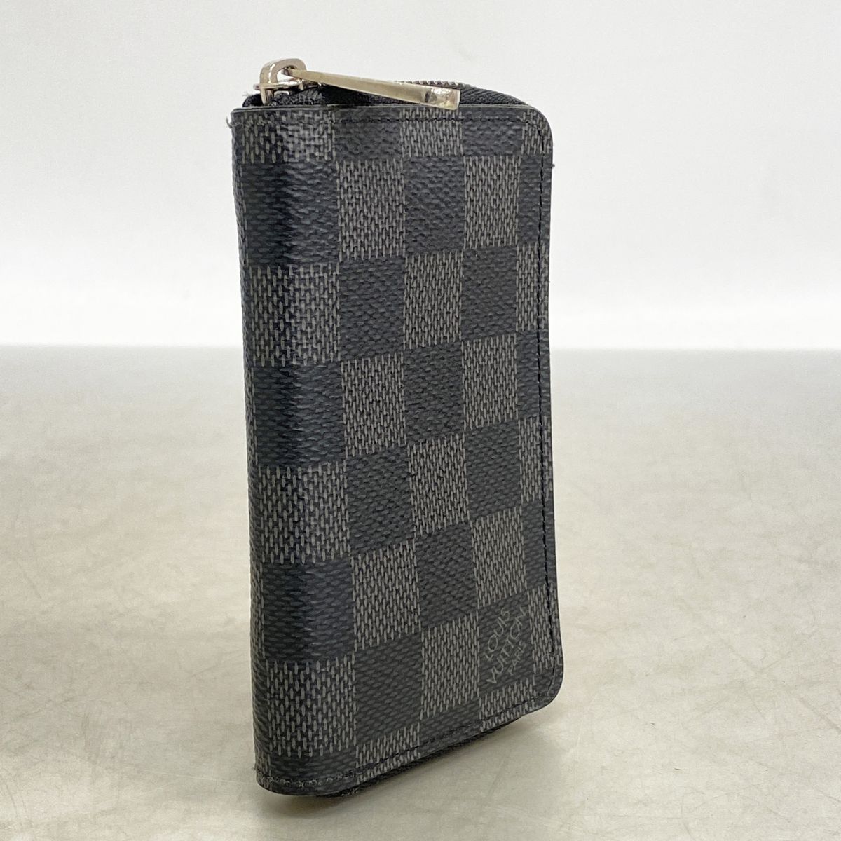 Louis Vuitton Coin Purse Damier Graphite Zippy Black Gray — view 2