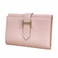 Hermes Trifold Wallet Bearn Combine Veau Epsom Mauve Pale Silver