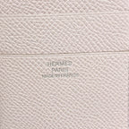 Hermes Trifold Wallet Bearn Combine Veau Epsom Mauve Pale Silver — view 4