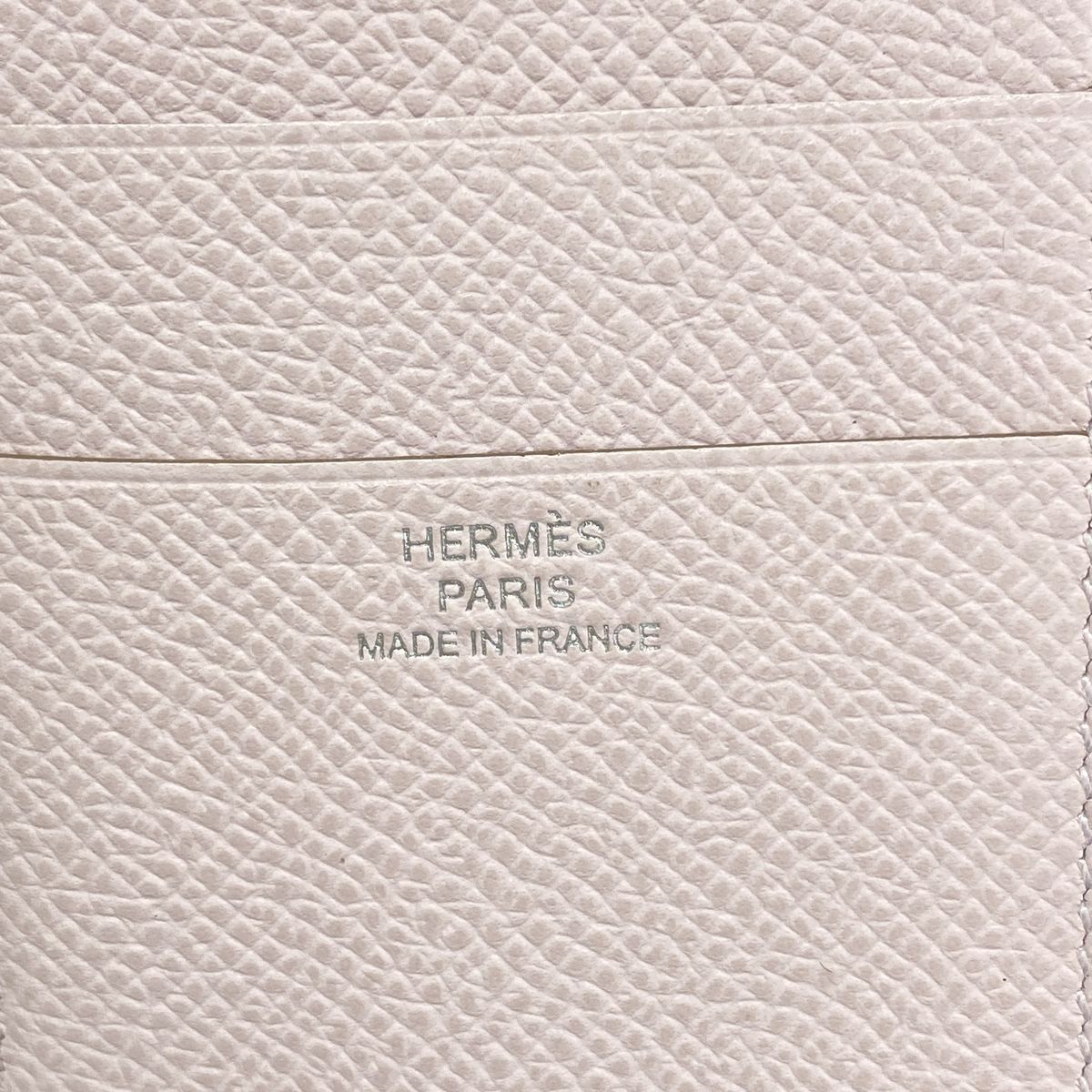 Hermes Trifold Wallet Bearn Combine Veau Epsom Mauve Pale Silver — view 4