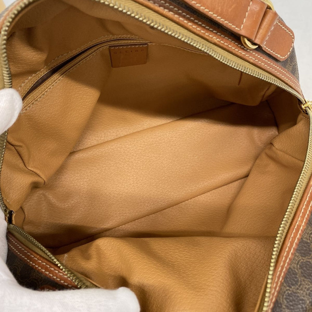 Celine Handbag Macadam Brown Gold — view 4