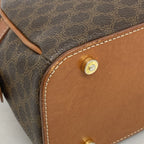 Celine Handbag Macadam Brown Gold — view 6