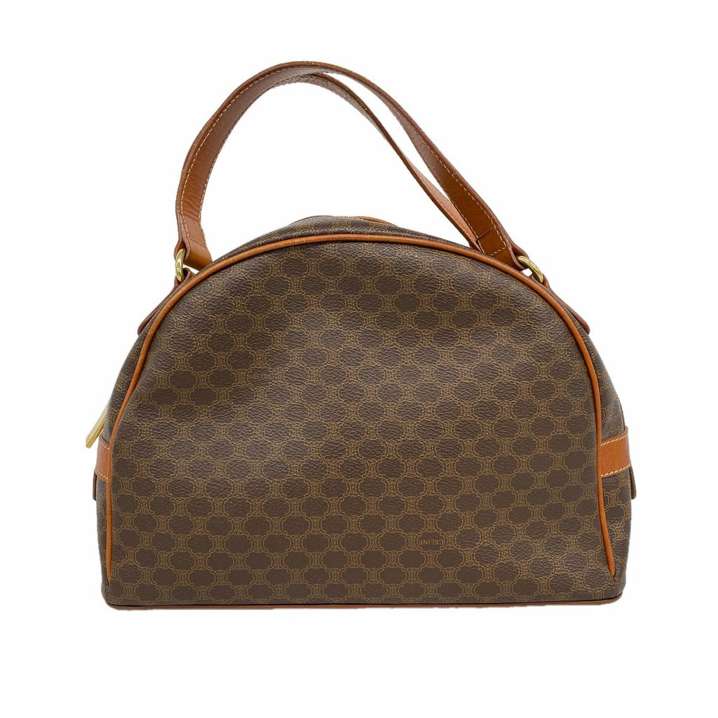 Celine Handbag Macadam Brown Gold